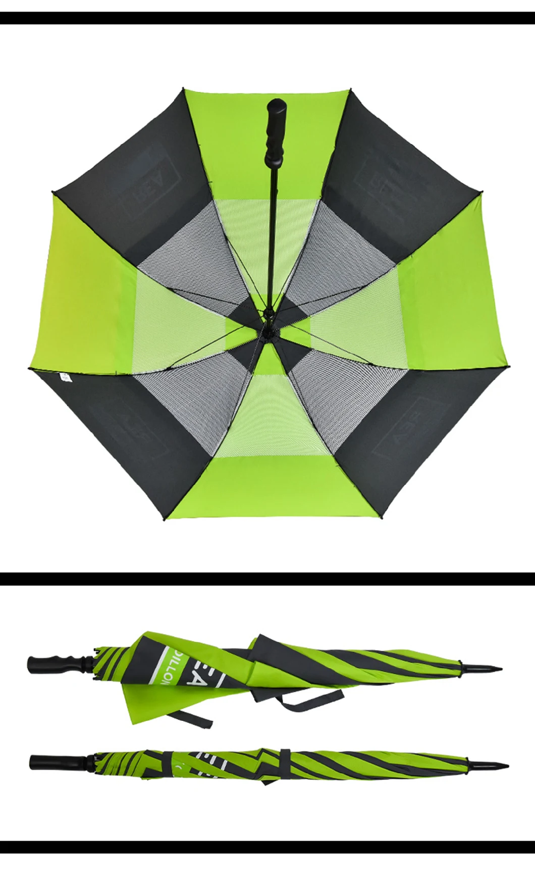 Double Layer Promotional Durable Long Golf Umbrella