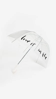 Прозрачный зонт-пузырь, тимьян для вечеринок — выдвижной навес-палка, путешествие под солнцем/дождем — большой куполообразный зонт, «Любовь в воздухе»