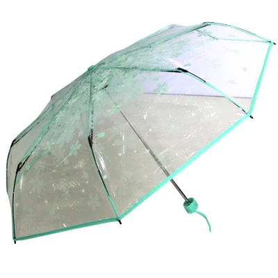 Зонт-пузырь с 6 ободами. Прозрачные зонты. Ветрозащитный прозрачный складной зонт Poe для свадебного зонта. Подходит для небольших свадеб в помещении и на открытом воздухе.